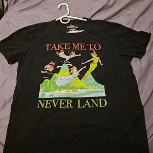 Peter Pan Disney black t-shirt Size L